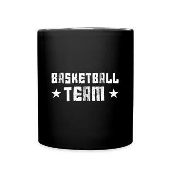 Équipe de basket-ball - Mug uni - noir - Devant