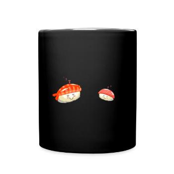 Chemise Sushi Sleep/Schlaf pour les amateurs de sushis - Mug uni - noir - Devant