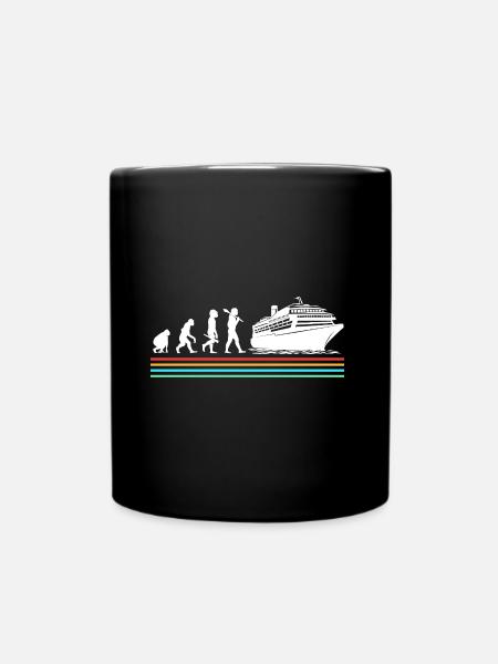 Cruise Cruise Ship Evolution - Full Colour Mug - black