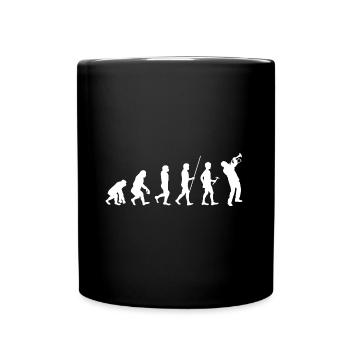 Trumpet Player Trumpet Gift Evolution Jazz - Full Colour Mug - black - Front