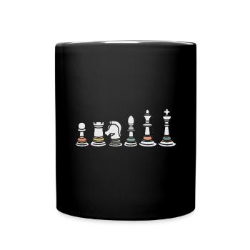Jeu d'échecs - Mug uni - noir - Devant