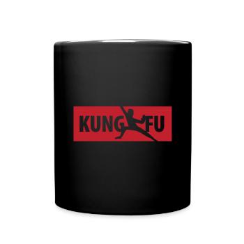 Kung Fu - Tasse einfarbig - Schwarz - Vorne