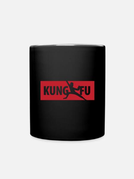 Kung Fu - Tasse einfarbig - Schwarz