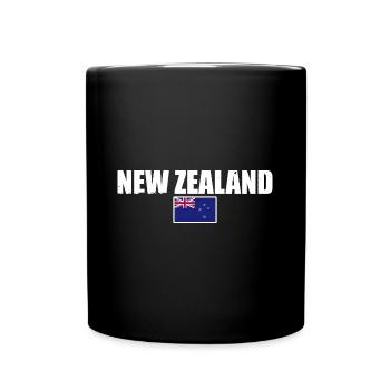 Drapeau néo-zélandais Nouvelle-Zélande Nouvelle-Zélande - Mug uni - noir - Devant