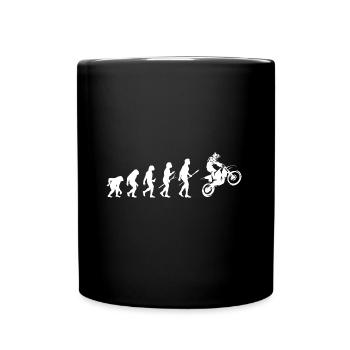 Évolution motocross idée cadeau homme moto - Mug uni - noir - Devant