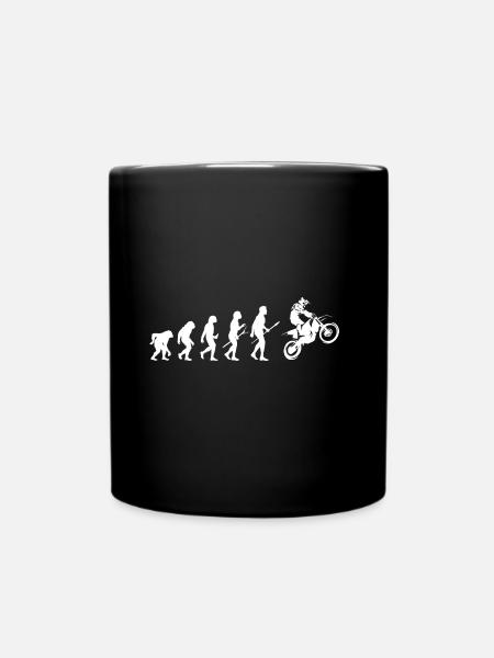Évolution motocross idée cadeau homme moto - Mug uni - noir