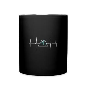 Hiking gift mountaineering trekking hiker - Full Colour Mug - black - Front
