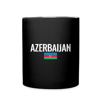 Azerbaïdjan Vintage Azerbaïdjan Drapeau - Mug uni - noir - Devant