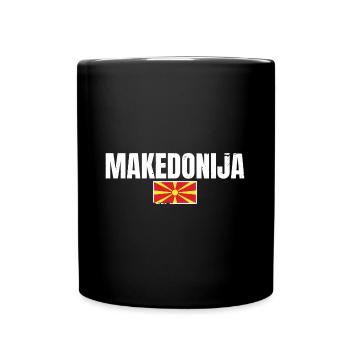 Makedonija Nordmazedonien Mazedonisch Mazedonier - Tasse einfarbig - Schwarz - Vorne