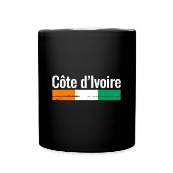 Côte d’Ivoire Drapeau ivoirien Ivoiriens - Mug uni - noir - Devant