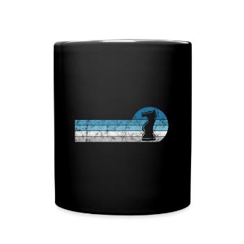 Pièce d’échecs rétro Checkmate Pièce d’échecs Échecs - Mug uni - noir - Devant