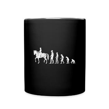 Dressage Dressage Dressage Cavalier Évolution - Mug uni - noir - Devant