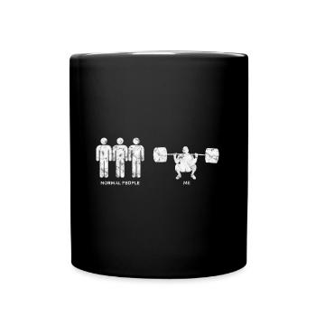 Musculation Bodybuilder GYM Fitnessstudio Retro - Mug uni - noir - Devant
