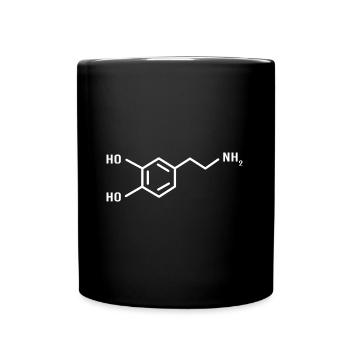 Structural formula chemistry science physics laboratory - Full Colour Mug - black - Front