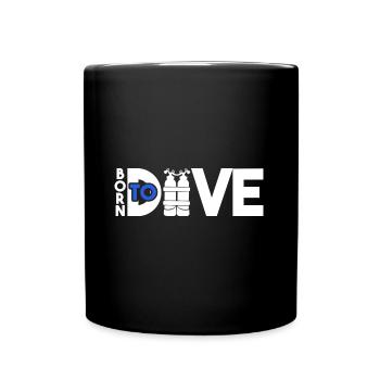 Dive Tauchen - Tasse einfarbig - Schwarz - Vorne
