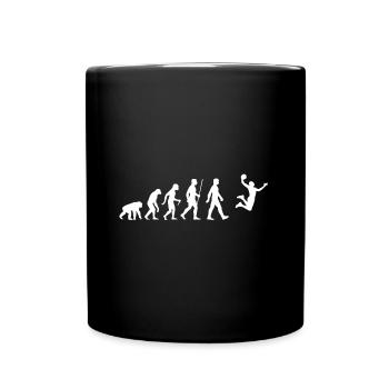 Evolution Basketball Player Dunking Gift - Full Colour Mug - black - Front