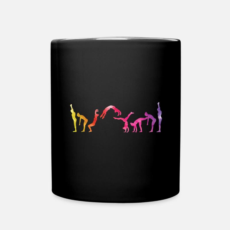 Gymnastics art - Full Colour Mug - black