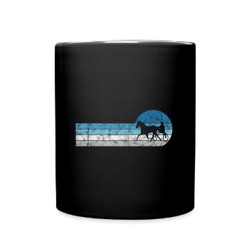 Chevaux de trot Trabrennsport Courses de chevaux - Mug uni - noir - Devant
