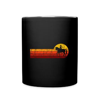 Dressage Équitation Cavaliers de dressage Équitation Équitation - Mug uni - noir - Devant