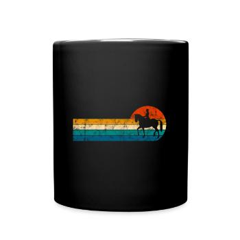 Dressage Cavalier de dressage Cheval d’équitation - Mug uni - noir - Devant