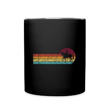 Dressage Cavalier de dressage Cheval d’équitation - Mug uni - noir - Devant