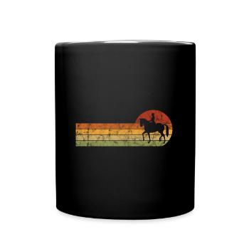 Dressage Cavalier de dressage Cheval d’équitation - Mug uni - noir - Devant