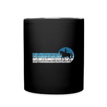 Dressage Cavalier de dressage Cheval d’équitation - Mug uni - noir - Devant