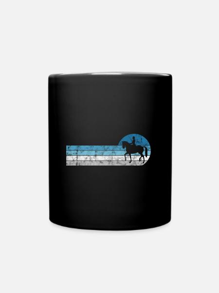 Dressage Cavalier de dressage Cheval d’équitation - Mug uni - noir