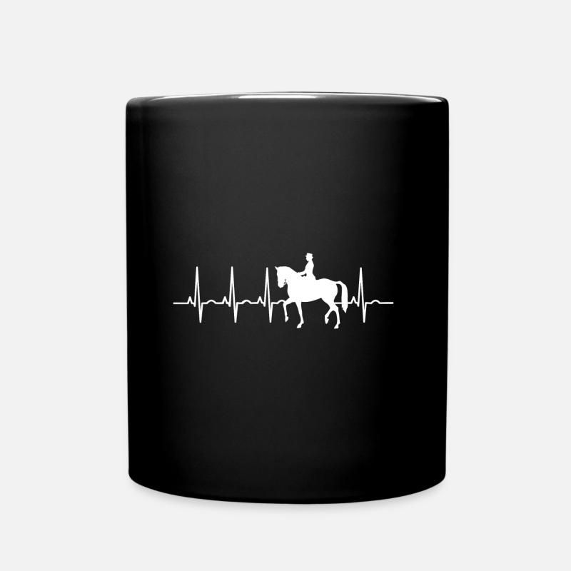 Dressage Cavalier de dressage Cheval d’équitation - Mug uni - noir