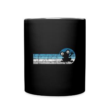 Frosch Frösche Geschenk für Kinder Lustig Witzig - Tasse einfarbig - Schwarz - Vorne
