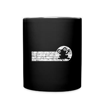 Frosch Frösche Geschenk für Kinder Lustig Witzig - Tasse einfarbig - Schwarz - Vorne