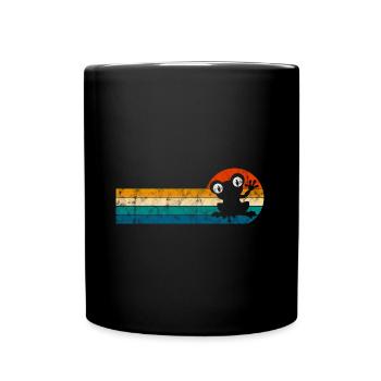 Frosch Frösche Geschenk für Kinder Lustig Witzig - Tasse einfarbig - Schwarz - Vorne