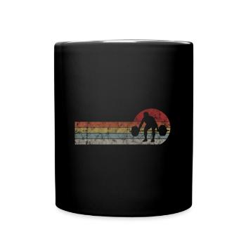 Musculation Bodybuilder GYM Fitnessstudio Retro - Mug uni - noir - Devant