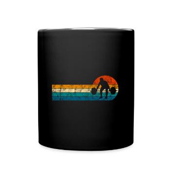Musculation Bodybuilder GYM Fitnessstudio Retro - Mug uni - noir - Devant