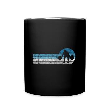 Musculation Bodybuilder GYM Fitnessstudio Retro - Mug uni - noir - Devant