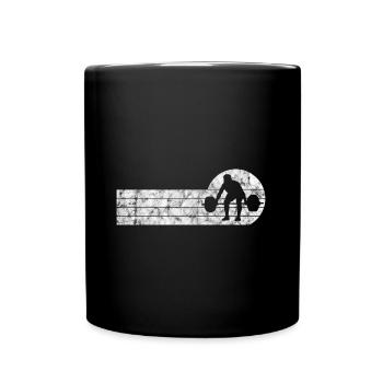 Musculation Bodybuilder GYM Fitnessstudio Retro - Mug uni - noir - Devant