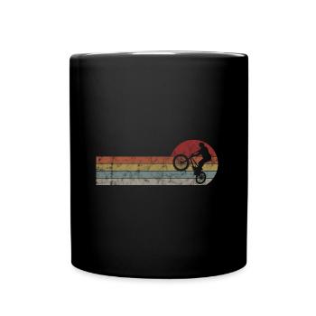 BMX Bike Bike Retro Gift Bicycle Motocross - Full Colour Mug - black - Front