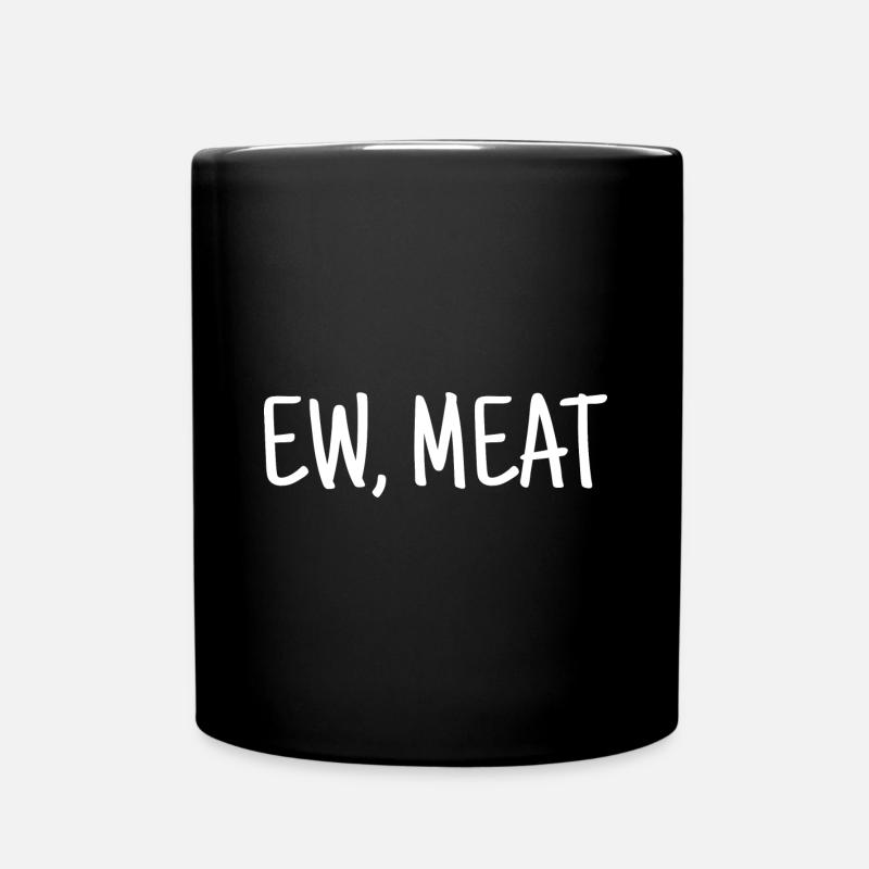 Vegan disant Ew, Viande - Mug uni - noir