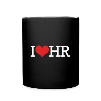 HR Manager - Tasse einfarbig - Schwarz - Vorne