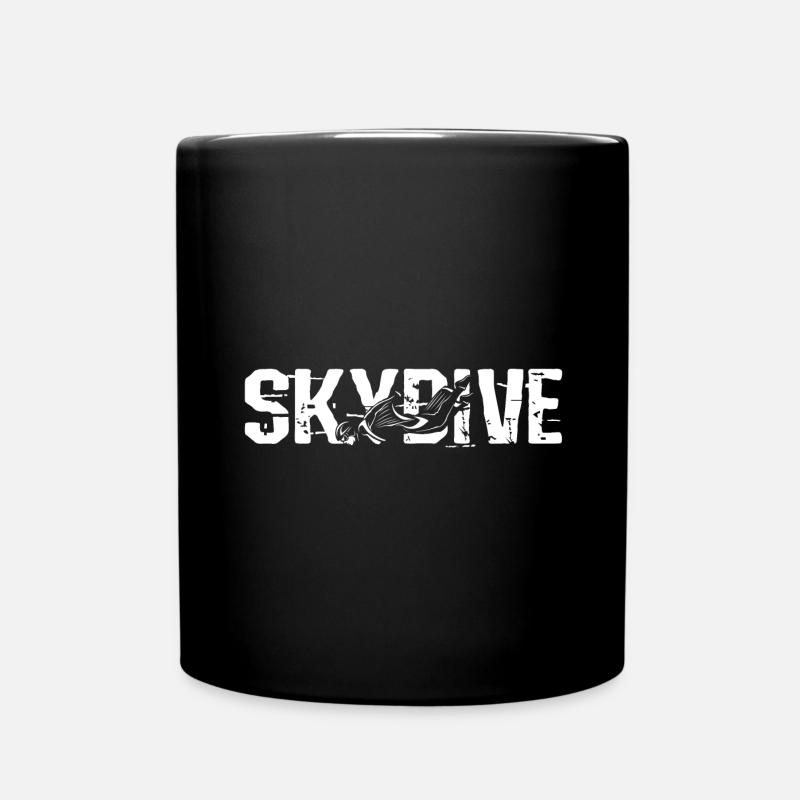 Skydive - Tasse einfarbig - Schwarz