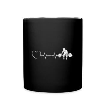 Bodybuilding Bodybuilder GYM Gym ECG - Full Colour Mug - black - Front