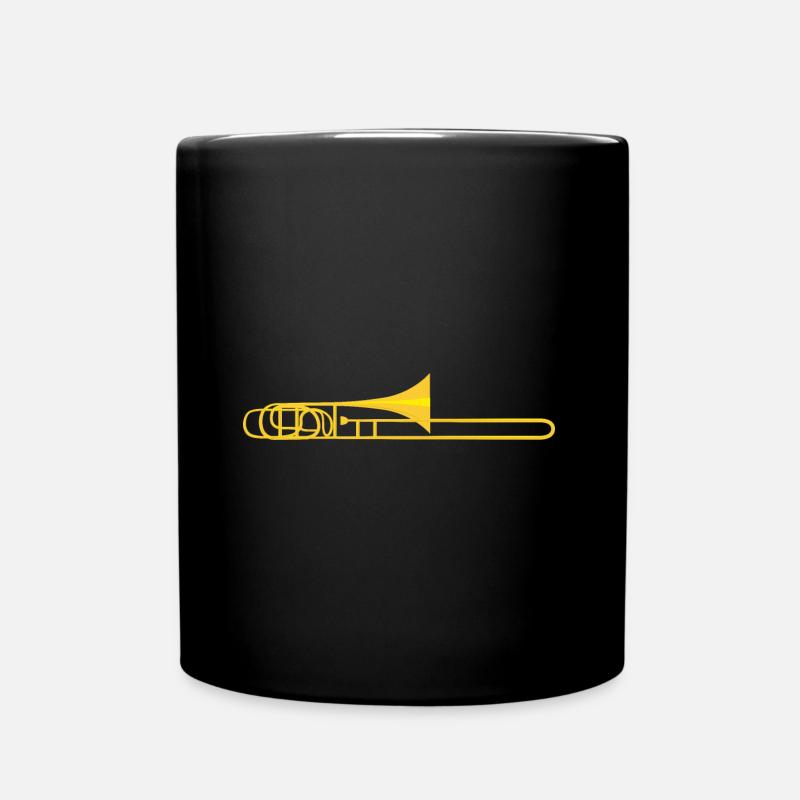 Posaune - Tasse einfarbig - Schwarz