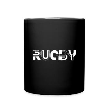 Rugby sport ovalie - Full Colour Mug - black - Front