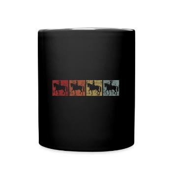 Dressage Équitation Cavaliers de dressage Équitation Équitation - Mug uni - noir - Devant