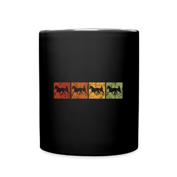 Chevaux de trot Trabrennsport Courses de chevaux - Mug uni - noir - Devant
