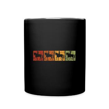 Dressage Cavalier de dressage Cheval d’équitation - Mug uni - noir - Devant
