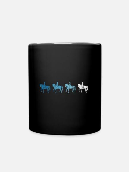 Dressage Cavalier de dressage Cheval d’équitation - Mug uni - noir