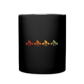 Musculation Bodybuilder GYM Fitnessstudio Retro - Mug uni - noir - Devant