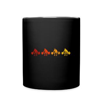 Musculation Bodybuilder GYM Fitnessstudio Retro - Mug uni - noir - Devant