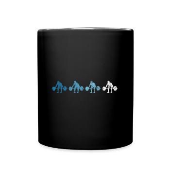 Musculation Bodybuilder GYM Fitnessstudio Retro - Mug uni - noir - Devant